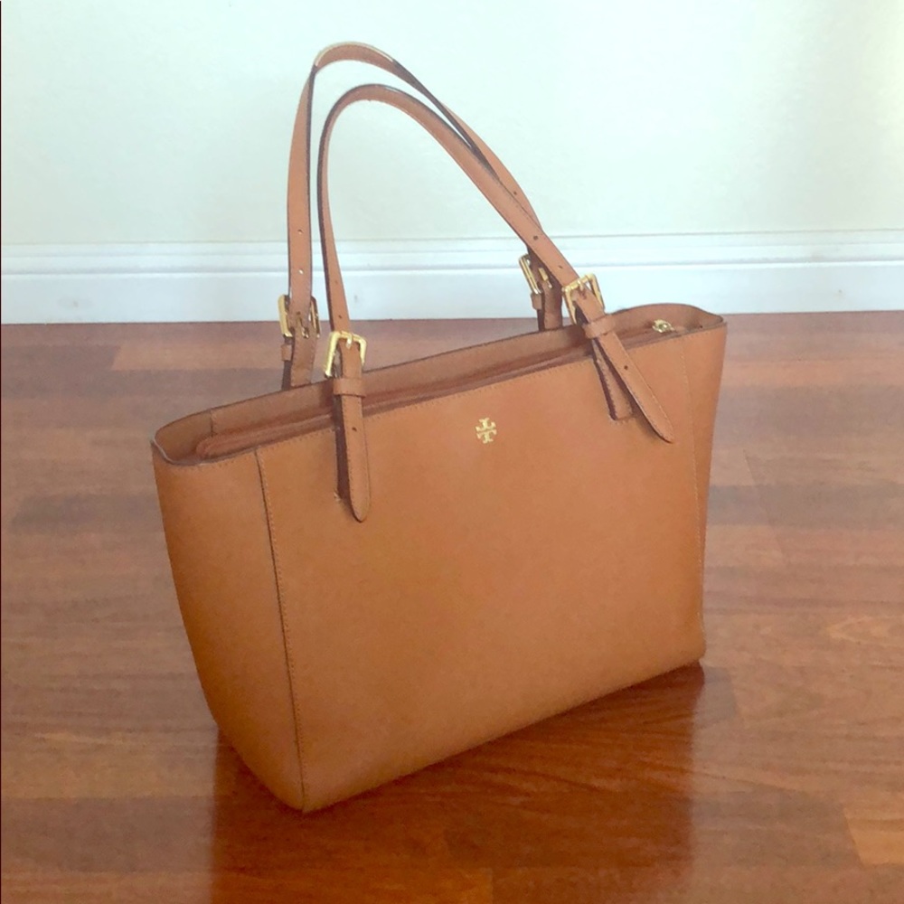 Tan Tory Burch York Small Tote